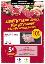 Prospectus Rayon Boucherie Carrefour à Saint-Étienne "Bientôt les beaux jours, déjà les promos chez votre artisan boucher !", 6 pages, 11/03/2025 - 23/03/2025