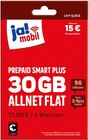 PREPAID SMART 15 GB ALLNET FLAT oder PREPAID SMART PLUS 30 GB ALLNET FLAT Angebote von ja! mobil bei REWE Würzburg für 8,99 €