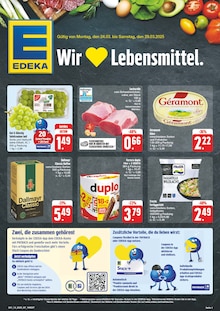 Aktueller EDEKA Prospekt "Wir lieben Lebensmittel!" Seite 1 von 8 Seiten