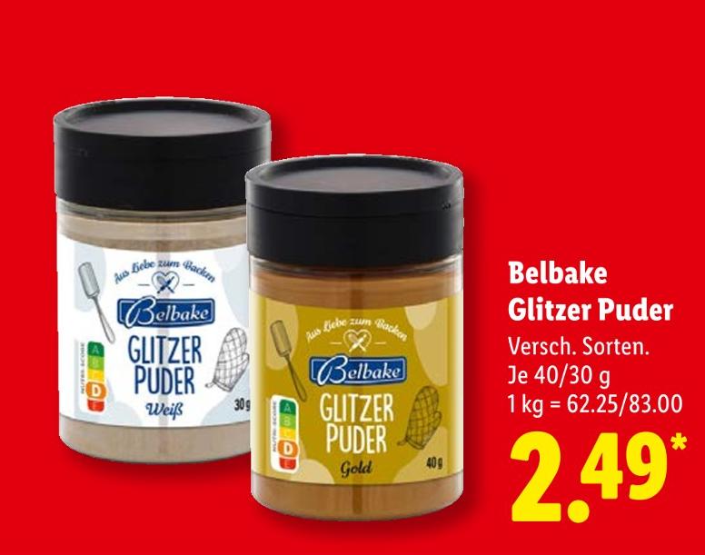 Glitzer Puder Gold