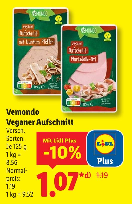 Veganer Aufschnitt