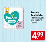 Pampers Feuchttücher Angebote bei famila Nordost Falkensee für 4,99 €