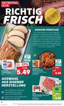 Hackfleisch im Kaufland Prospekt "Aktuelle Angebote" mit 54 Seiten (Wuppertal)