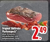 Original Südtiroler Markenspeck im EDEKA Prospekt Original Südtiroler Markenspeck von Senfter im aktuellen EDEKA Prospekt für 2,49 €