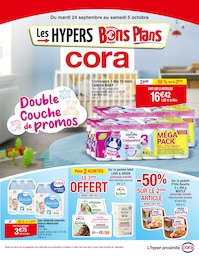 Catalogue Supermarchés Cora en cours à Bans et alentours, Double Couche de promos, 8 pages, 24/09/2024 - 05/10/2024