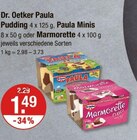 Paula Pudding, Paula Minis, Marmorette von Dr. Oetker im aktuellen V-Markt Prospekt für 1,49 €