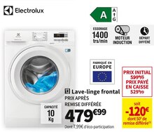 Près de 50 % de réduction sur le lave-linge hublot Continental