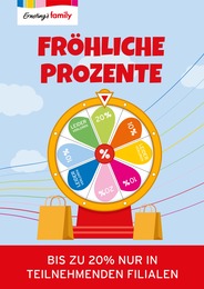 Ernstings family Prospekt für Bergfelde mit 1 Seite Ernstings family Prospekt "FRÖHLICHE PROZENTE" für Bergfelde, 1 Seite, 24.02.2025 - 02.03.2025