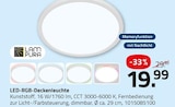 LED-RGB-Deckenleuchte bei ROLLER im Mülheim-Kärlich Prospekt für 19,99 €