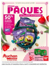 Promos Bière dans le catalogue "FÊTONS PÂQUES" de Auchan Supermarché Bière en promo dans le catalogue Auchan Supermarché à la page 1