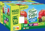Compotes gourdes les inédits sans sucres ajoutés pomme, reine-claude, mûre, mure, framboise x36 - POM'POTES dans le catalogue Intermarché Express