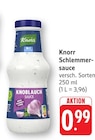 Schlemmersauce Knoblauch bei EDEKA im Prospekt "" für 0,99 €