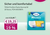 ProSkin Pants Normal M im mea - meine apotheke Prospekt ProSkin Pants Normal M von TENA im aktuellen mea - meine apotheke Prospekt für 19,25 €