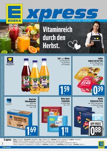 Joghurt im aktuellen EDEKA Prospekt (Regensburg) Joghurt im EDEKA Prospekt "Vitaminreich durch den Herbst" mit 4 Seiten (Regensburg)