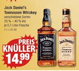 Tennessee Whiskey oder Tennessee Honey bei V-Markt im Thannhausen Prospekt für 14,99 €