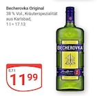 Original im Angebot bei GLOBUS in Halle Original Angebote von Becherovka bei GLOBUS Halle für 11,99 €