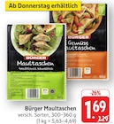 Maultaschen im Angebot bei EDEKA in Karlsruhe Maultaschen Angebote von Bürger bei EDEKA Karlsruhe für 1,69 €