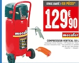 Compresseur vertical 50 L - mecafer - Brico Cash à Poitiers Compresseur vertical 50 L - mecafer en promo chez Brico Cash Poitiers à 129,90 €
