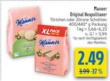 Original Neapolitaner Törtchen im Angebot bei diska in Hof Original Neapolitaner Törtchen Angebote von Manner bei diska Hof für 2,49 €