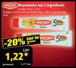 Mayonnaise aux 5 ingrédients - AMORA dans le catalogue Norma