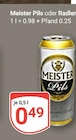 Aktuelles Meister Pils Angebot bei GLOBUS in Saarbrücken ab 0,49 €