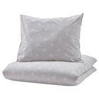 Bettwäsche-Set, 2-teilig Blumenmuster grau/weiß bei IKEA im Saarlouis Prospekt für 15,99 €