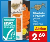 Silberlachs geräuchert bei Netto Marken-Discount im Prospekt "" für 2,69 €