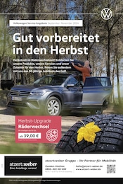 Aktueller Volkswagen Werkstatt & Auto Prospekt für Fulda: Mit frischen Reifen durch den Herbst mit 1} Seite, 01.09.2024 - 30.11.2024