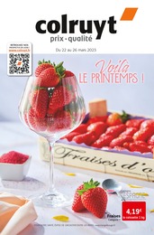 Catalogue Colruyt avec 8 pages de promos Prospectus Colruyt, "Voilà le printemps", pages, 22/03/2023 - 26/03/2023