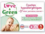 Couches hypoallergéniques - Love & Green en promo chez Hyper U Périgueux à 4,95 €