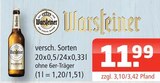 Pilsener im Angebot bei Getränke Oase in Rheda-Wiedenbrück Pilsener Angebote von Warsteiner bei Getränke Oase Rheda-Wiedenbrück für 11,99 €