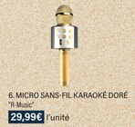 Promo MICRO SANS-FIL KARAOKÉ DORÉ à 29,99 € dans le catalogue Monoprix à Saint-Mandé