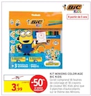 Kit minions coloriage - BIC Kids en promo chez Intermarché Alès à 3,99 €