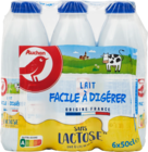 LAIT FACILE À DIGÉRER SANS LACTOSE AUCHAN - AUCHAN en promo à 11,52 € chez Auchan Hypermarché LAIT FACILE À DIGÉRER SANS LACTOSE AUCHAN - AUCHAN dans le catalogue Auchan Hypermarché