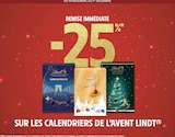 Promo -25% remise immédiate sur les calendriers de l'avent lindt à  dans le catalogue Intermarché à Yerres