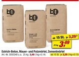 Estrich-Beton, Mauer- und Putzmörtel, Zementmörtel von b1 im aktuellen toom Baumarkt Prospekt für 3,29 €