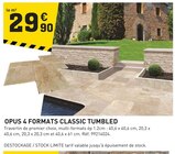 OPUS 4 FORMATS CLASSIC TUMBLED en promo chez Tout Faire Grenoble à 29,90 €