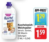 Weichspüler Angebote von Kuschelweich bei EDEKA Tübingen für 1,29 €