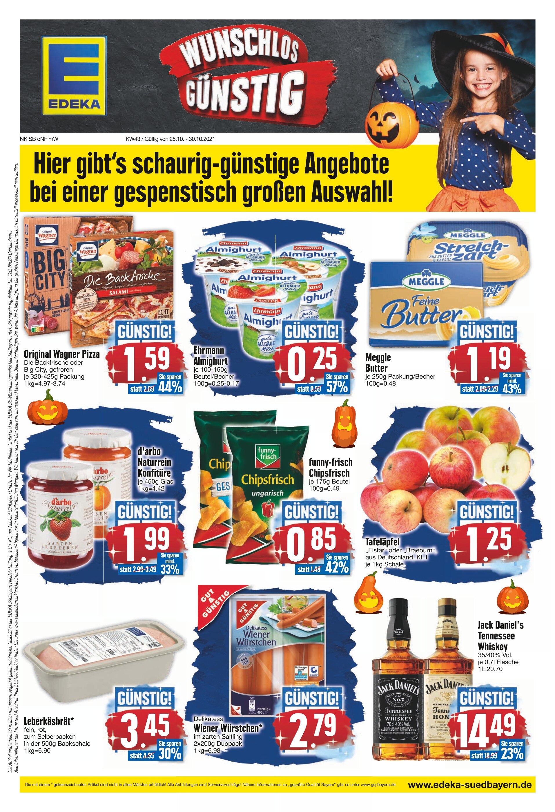 EDEKA Prospekt für Königsbrunn mit 20 Seiten EDEKA Prospekt für Königsbrunn: "WUNSCHLOS GÜNSTIG", 20 Seiten, 25.10.2021 - 30.10.2021