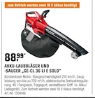 AKKU-LAUBBLÄSER UND -SAUGER „GE-CL 36 LI E SOLO“ Angebote von Einhell bei OBI Hannover für 89,99 €