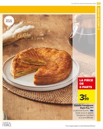 Prix et réduction Galette Frangipane dans le prospectus Carrefour Market en cours Offre Galette Frangipane dans le catalogue Carrefour Market du moment à la page 27