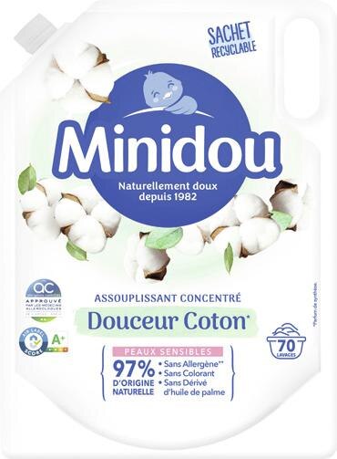 MINIDOU Adoucissant douceur coton recharge 70d