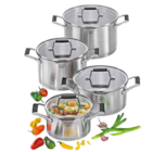 Topf-Set „Bologna“ 4-tlg im Möbel Inhofer Prospekt Topf-Set „Bologna“ 4-tlg von Küchenprofi im aktuellen Möbel Inhofer Prospekt für 119,00 €