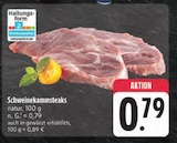 Schweinekammsteaks natur von  im aktuellen E center Prospekt für 0,79 €