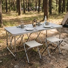 Table pliante + 4 tabourets - B&M à Courbevoie Table pliante + 4 tabourets en promo chez B&M Courbevoie à 24,89 €