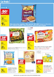 Prix et réduction Frites surgelées dans le prospectus Carrefour en cours Offre Frites surgelées dans le catalogue Carrefour du moment à la page 34