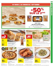 Prix et réduction Taboulé dans le prospectus Carrefour Market en cours Offre Taboulé dans le catalogue Carrefour Market du moment à la page 33