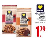 Herzstücke Triple Chocolate Cookies im Angebot bei EDEKA in Rosenheim Herzstücke Triple Chocolate Cookies Angebote von EDEKA bei EDEKA Rosenheim für 1,79 €