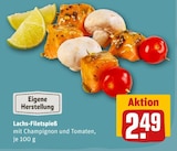 Lachs-Filetspieß im Angebot bei REWE in Kiel Lachs-Filetspieß Angebote bei REWE Kiel für 2,49 €