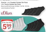 Quarter-Socken 5er-Pack im Angebot bei GLOBUS in Saarbrücken Quarter-Socken 5er-Pack Angebote von s.Oliver bei GLOBUS Saarbrücken für 5,99 €